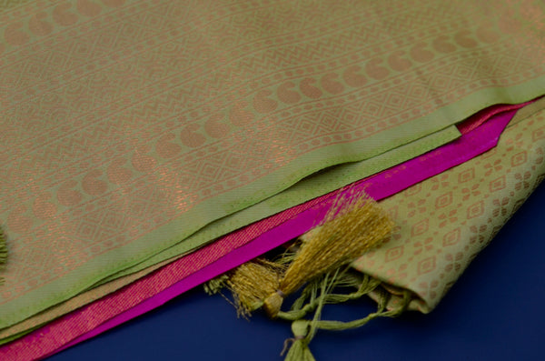 Coral Reef Cotton Silk Saree