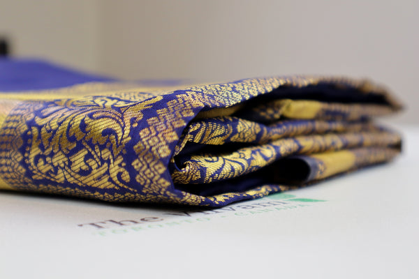 Royal Blue Chettinadu Pattu