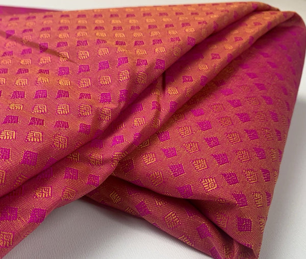 Cerise Pink Soft Silk Saree