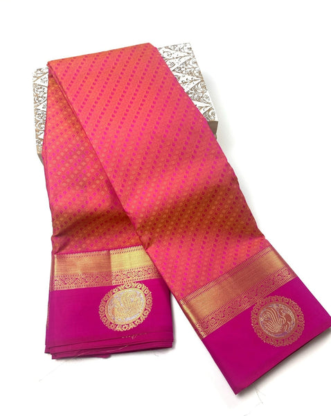 Cerise Pink Soft Silk Saree