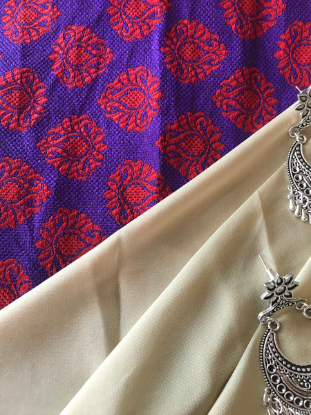 Ethnic & Elegance - Ivory Saree