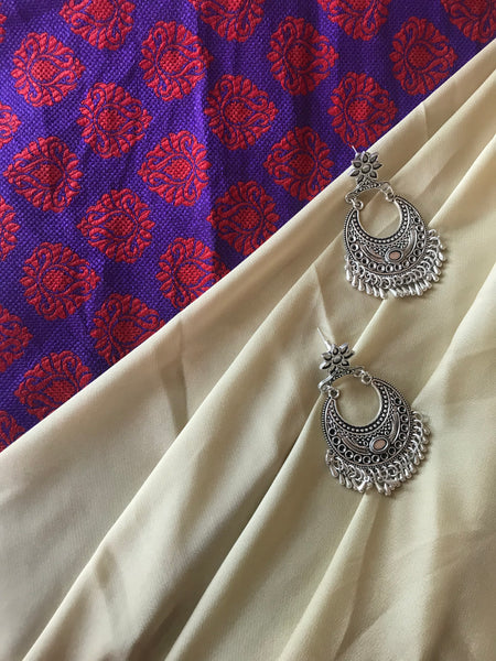 Ethnic & Elegance - Ivory Saree