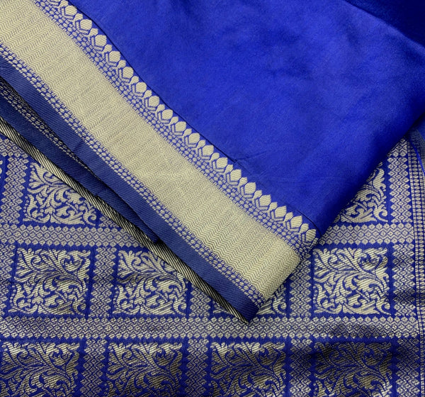 Royal Blue Chettinadu Pattu