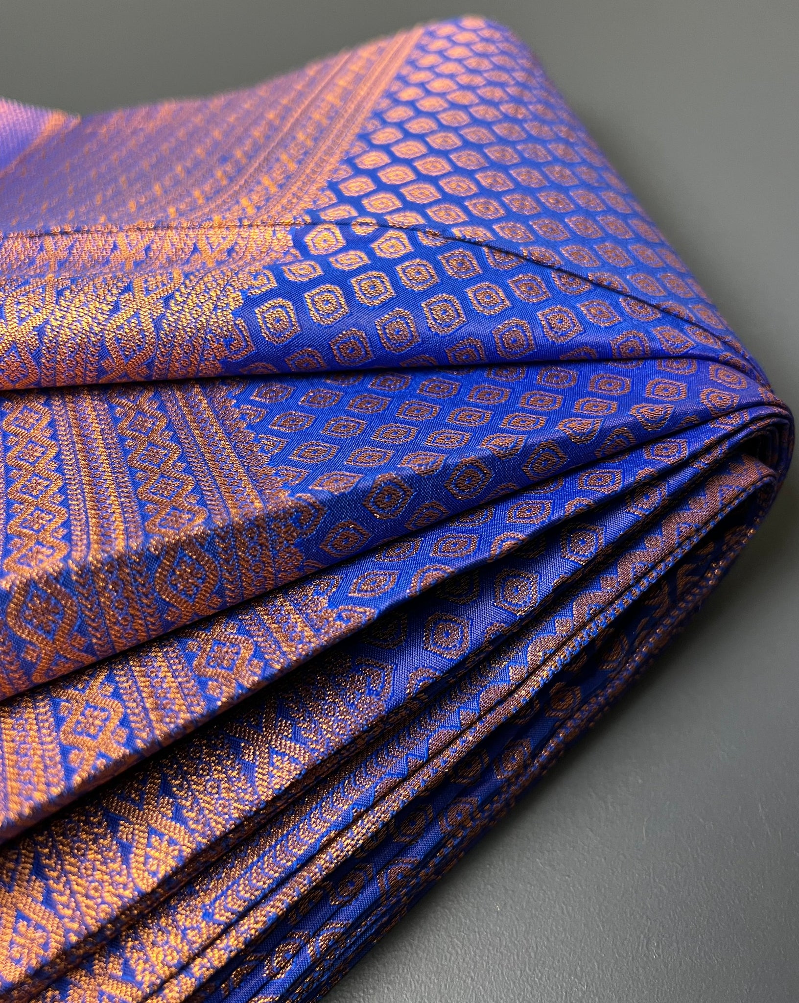 Lavender Blue Pure Kancheepuram Silk