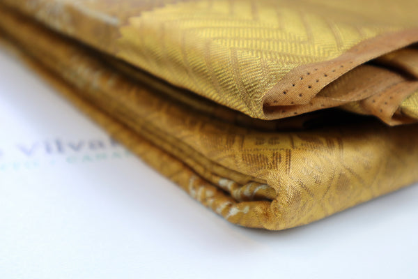 Golden Brown Soft Cotton Saree