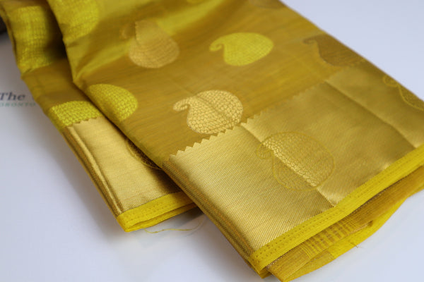 Yellow Gold Soft Silk Saree