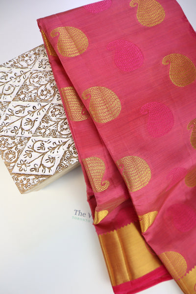 Light Pink Soft Silk Saree