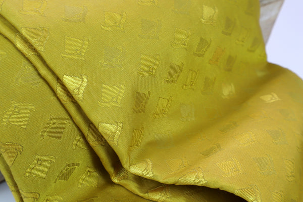 Mustard Yellow Silk Saree