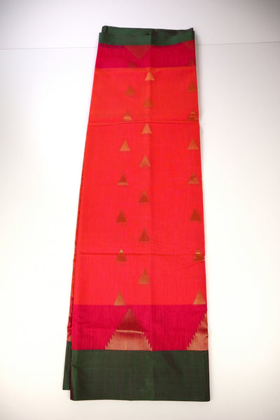 Neon Fuchsia Soft Cotton Saree