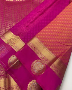 Cerise Pink Soft Silk Saree