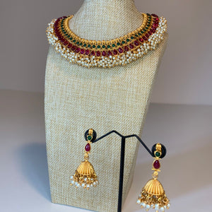 Kemp Statement Necklace with Earrings