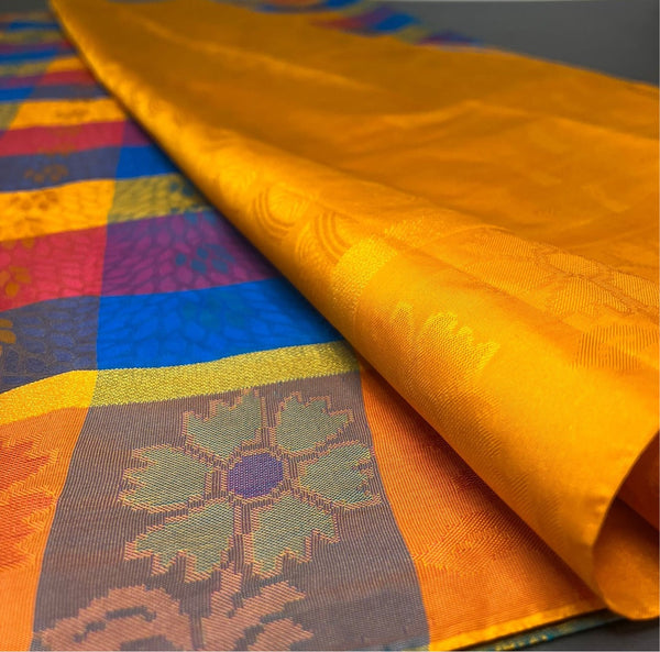 Multicolor Soft Silk Saree