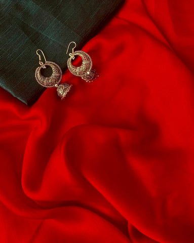 Ethnic & Elegance - Crimson Red Saree