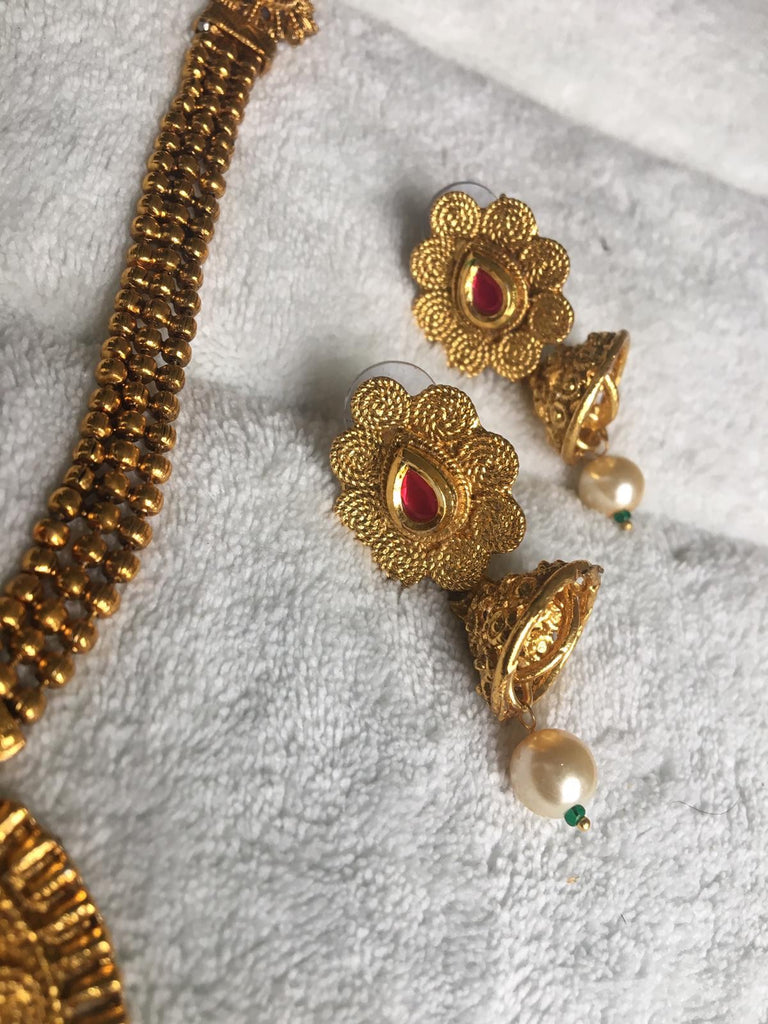 Detachable Diamond Necklace and Jhumka Earrings Sets 2022